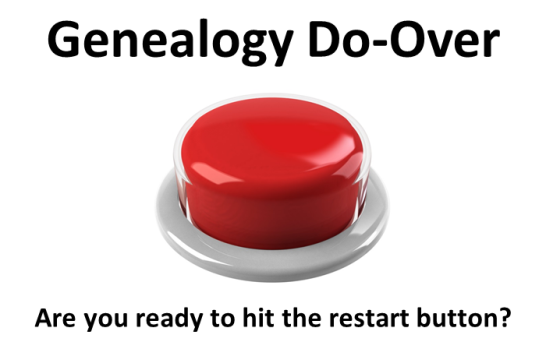 The Genealogy Do-Over column appears at Abundant Genealogy on the 1st day of each month at 10:00 am Central.