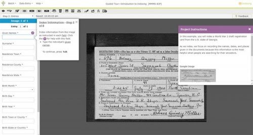 FamilySearch International, a leader in historical records preservation, has launched its new web-based indexing tool