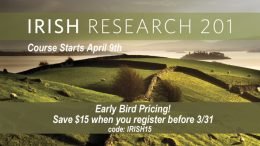 Save $15 on Irish Research 201 Online Genealogy Course from Family Tree Magazine! Get the latest deals at Genealogy Bargains today, Friday, March 30, 2018