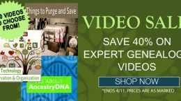 Save 40% on Expert Videos at Family Tree Magazine! Get the latest deals at Genealogy Bargains today, Saturday, April 7, 2018