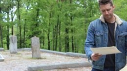 Matthew Morrison at Kettle Creek Revolutionary Battlefield as seen on Who Do You Think You Are?