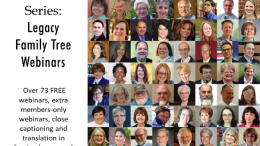 Legacy Family Tree Webinars announces its 2019 line-up of FREE CLASSES on DNA, genealogy and family history - register today!
