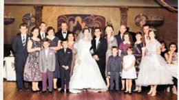 Here's another photo colorized using MyHeritage In Color™ - the wedding of my aunt Joe'l Austin and her husband Gerald DeStefano in 1955: