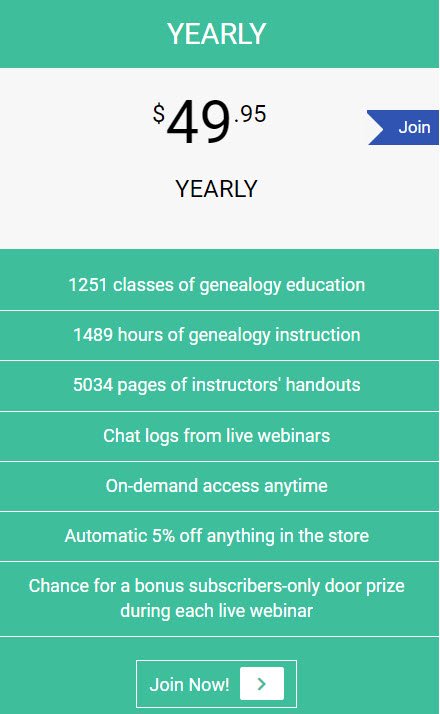 Save 15% on an Annual Membership at Legacy Family Tree: Regularly $49.95, pay just $42.46 when you use promo code thomas15 at checkout.